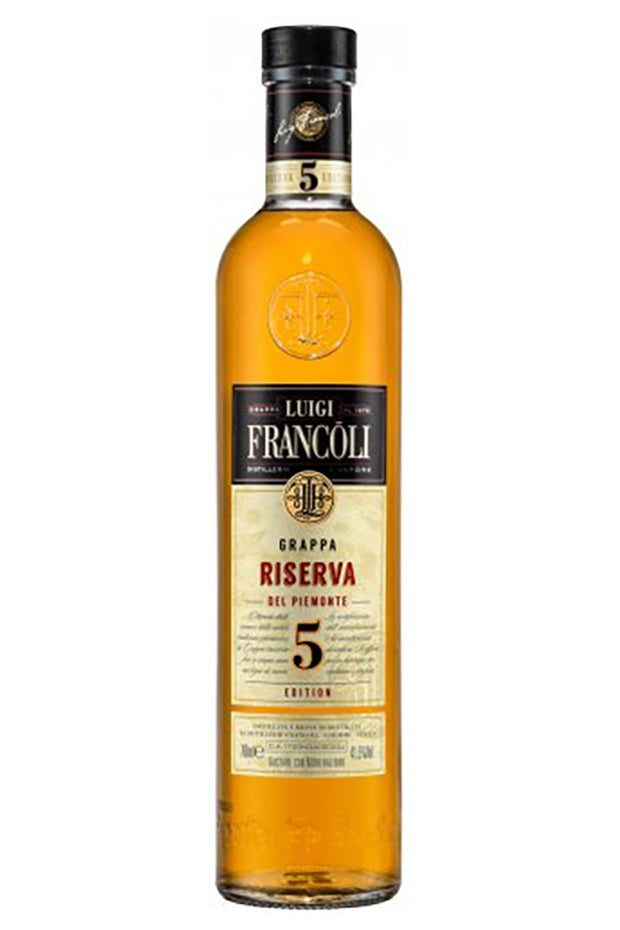 LUIGI FRANCOLI GRAPPA RISERVA 5 EDITION 41,5 VOL% - StillWine GmbH