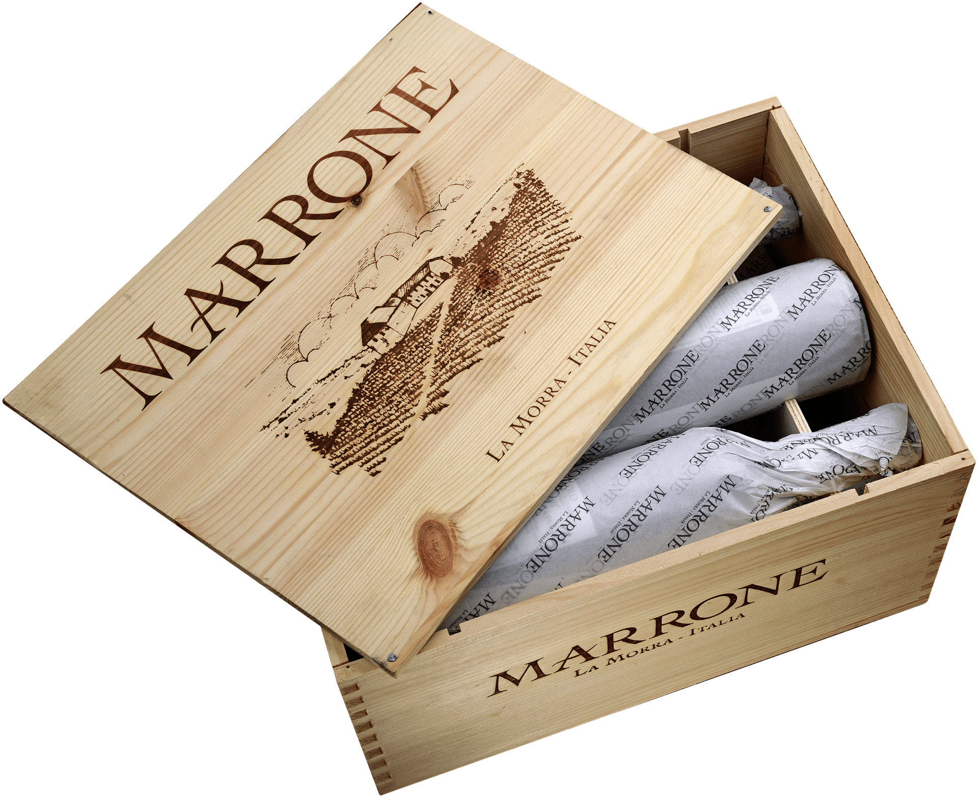 Marrone La Morra Pichemej Barolo DOCG in 6er Holskiste