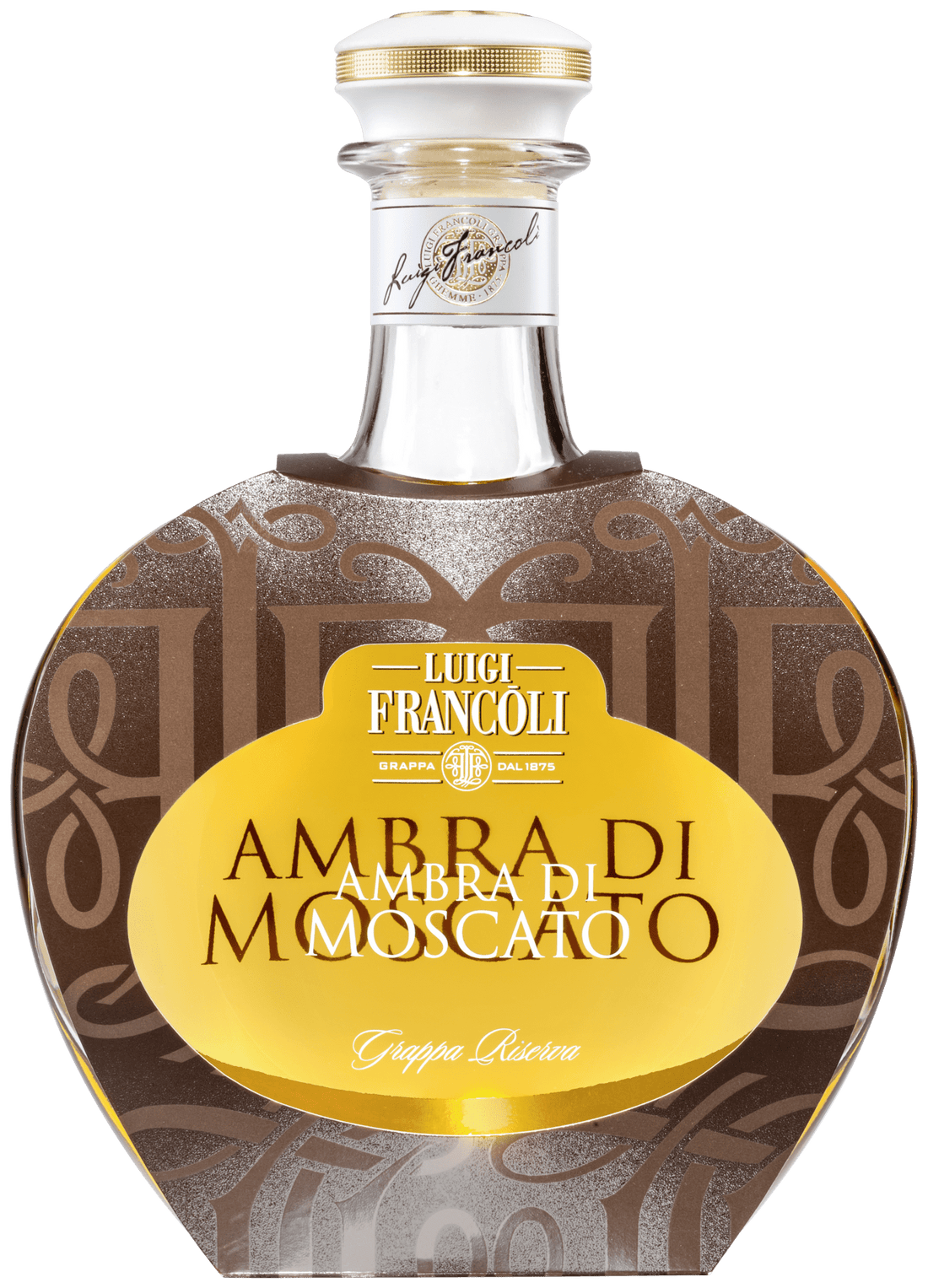Luigi Francoli Grappa Riserva Ambra di Moscato 42,5% "Prêt-á-porter"