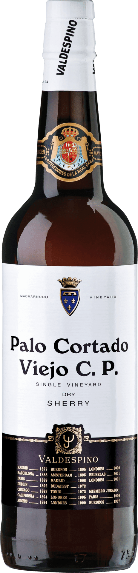Valdespino Sherry Dry Single Vineyard DO Palo Cortado Viejo C.P. 0,75l. Flasche - StillWine GmbH