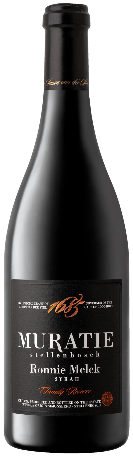 Muratie Estate Ronnie Melck Syrah Family Reserve