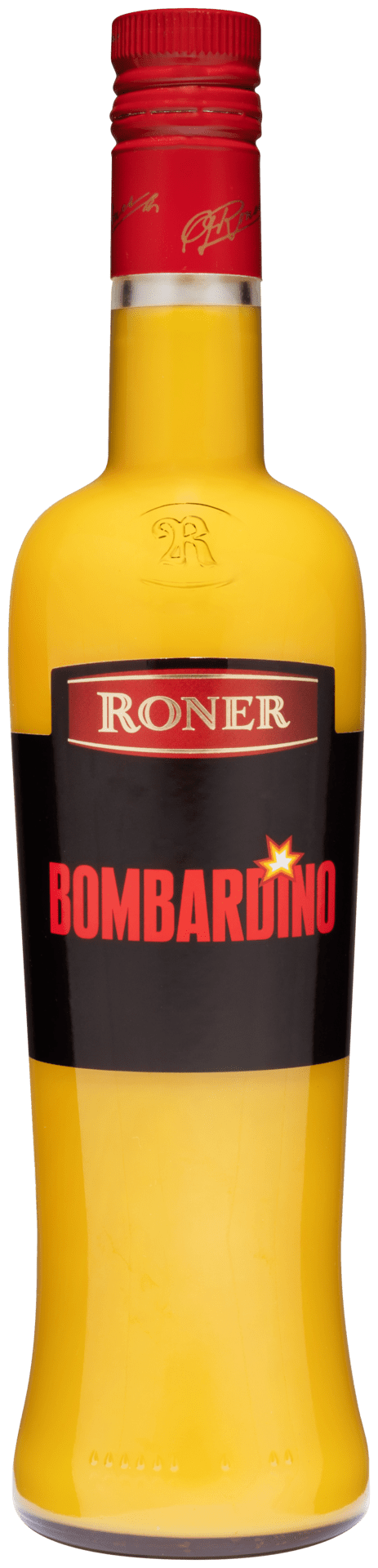 Einzelflasche 0,7 Liter RONER BOMBARDINO LIKÖR MIT EI UND RUM 18 VOL%