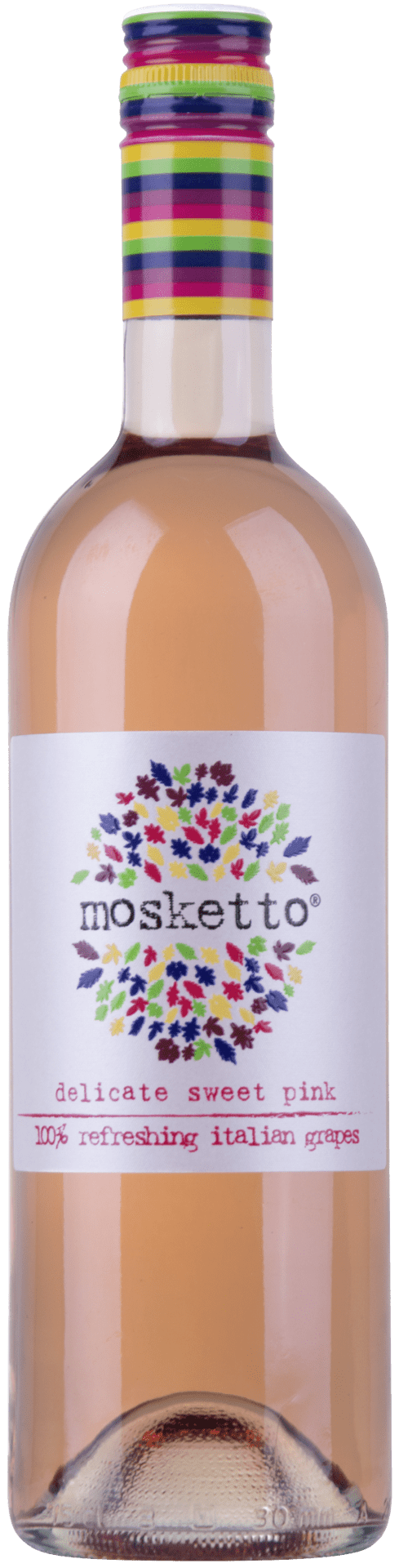 Mosketto delicato sweet pink, Piemenont, Italien