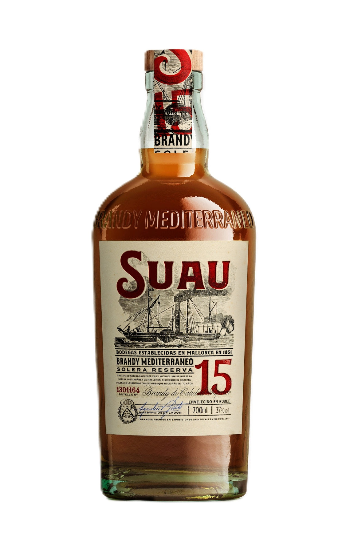 Bodegas Suau 1851 Brandy 15 Años Solera Reserva