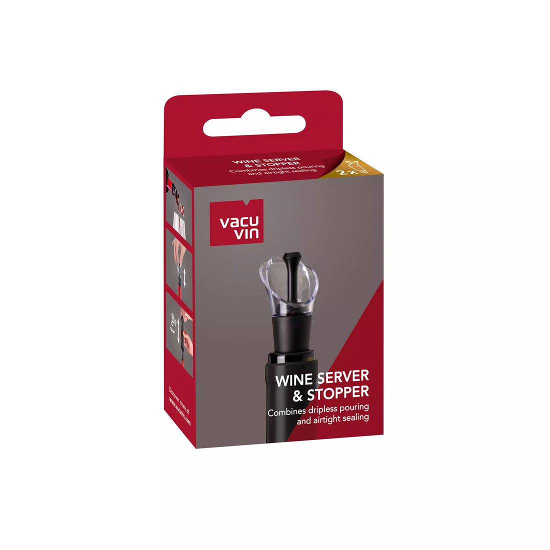 Vacu Vin Wine Server &amp; Stopper als 2er Set