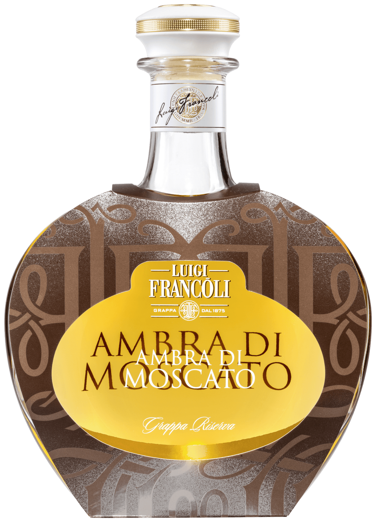 Luigi Francoli Grappa Riserva Ambra di Moscato 42,5% "Prêt-á-porter"