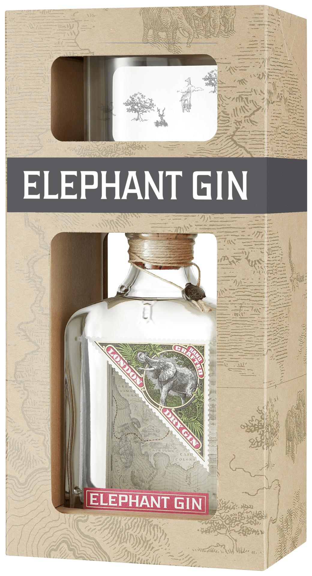 ELEPHANT GIN LONDON DRY mit Glas in Geschenkverpackung - StillWine GmbH