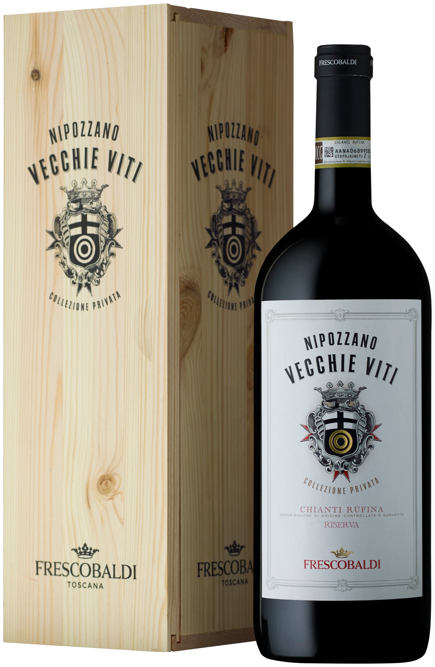 Frescobaldi Nipozzano Vecchie Viti Chianti Ruf.Ris. 1,5 L Magnum inkl. Holzkiste