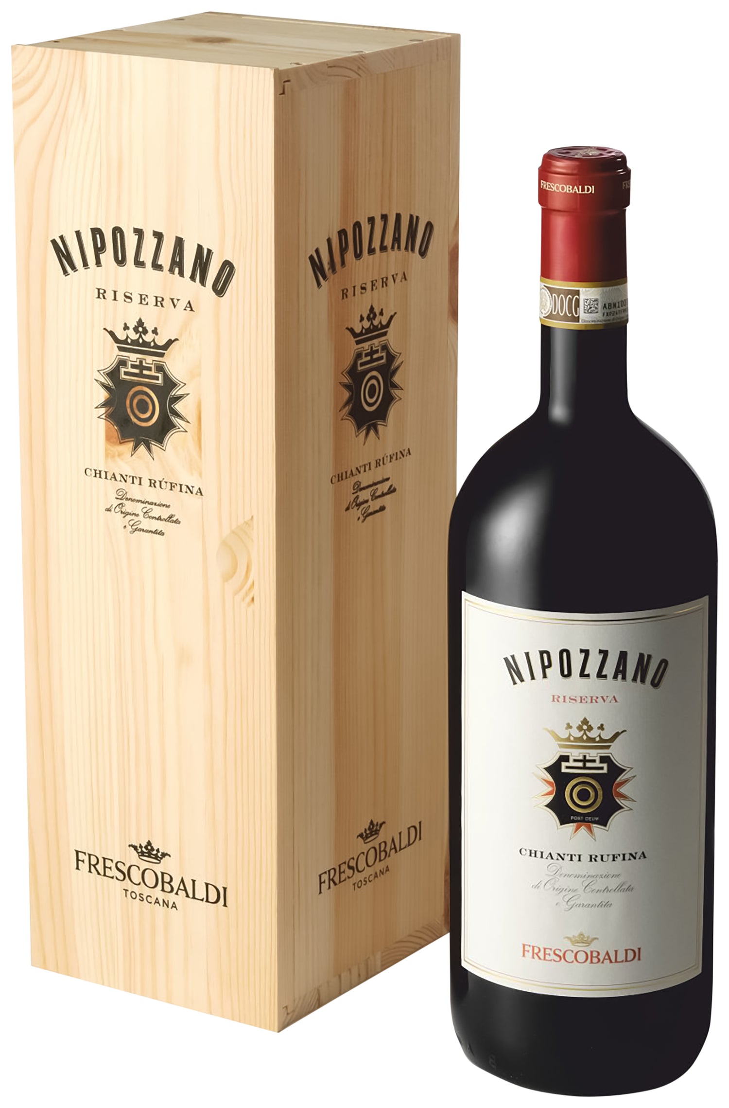 Frescobaldi Nipozzano Chianti Rufina Riserva DOCG 1,5 L Magnum inkl. Holzkiste