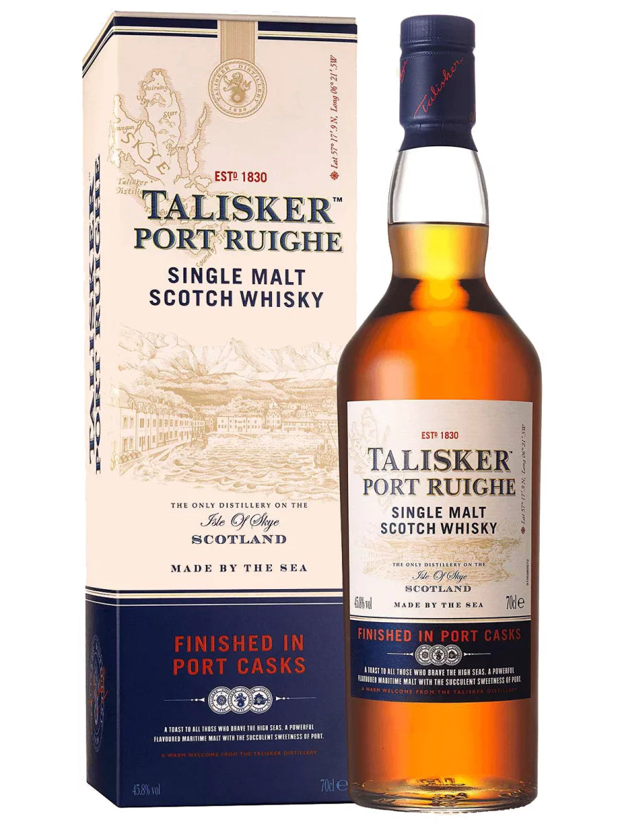 Talisker Port Ruighe Single Malt Scotch Whisky in Geschenkverpackung